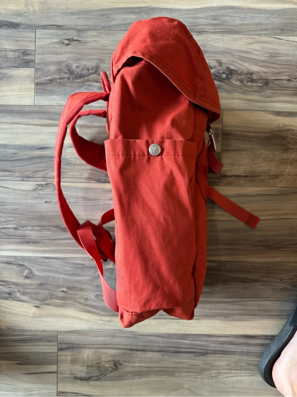 Fjallraven Greenland Red Roll-Top Canvas Backpack